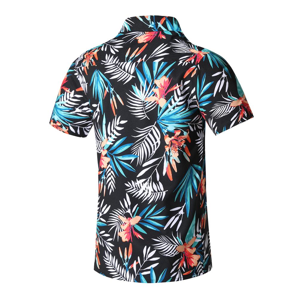Hawaiiaanse Beachwear Korte Mouw Mannen Zomer Mode Afdrukken Plus Size Zomer Shirts Heren Tops Party Chemise