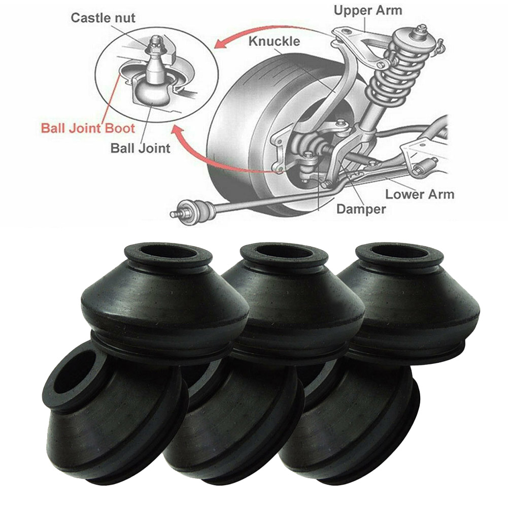 6pcs 13 23 30 Rubber Tie Rod End Ball Joint Dust Boots Cover Universal suspension and direction steering Accessorie