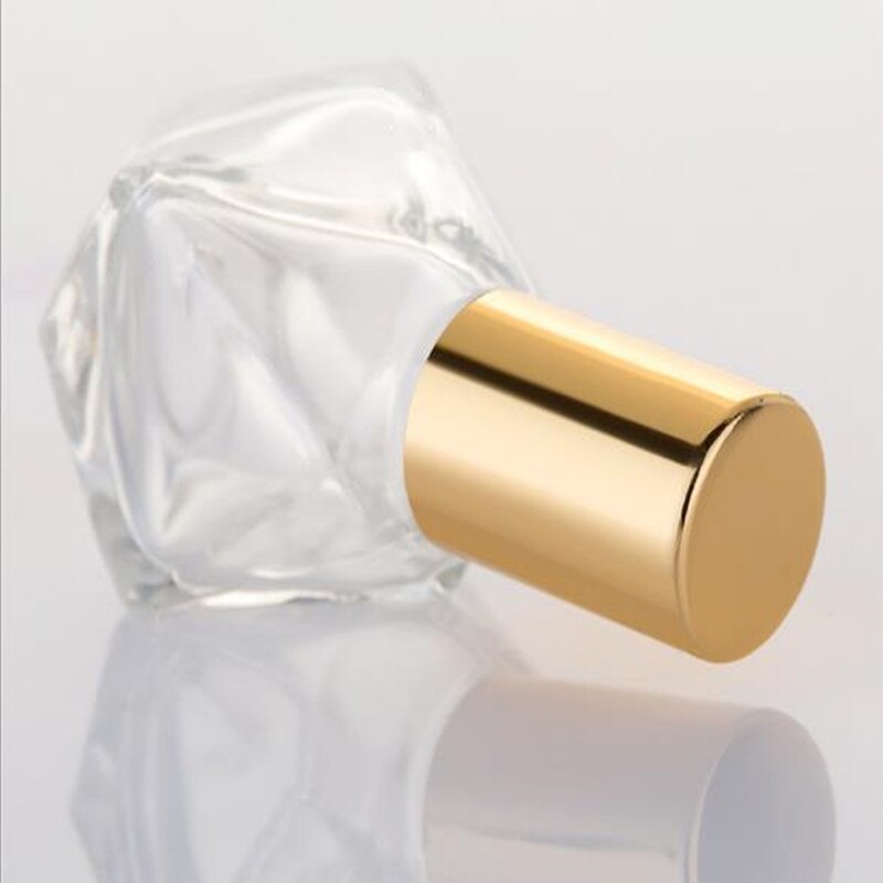 8Ml Diamant Glazen Parfumflesjes Met Spray Hervulbare Lege Parfum Verstuiver Voor Vrouwen Sample Roller Fles Container