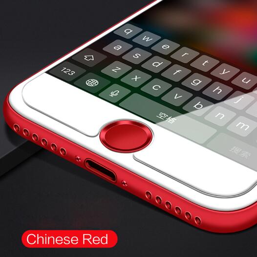 Vingerafdruk touch id-folie voor iphone 8 home-knop beschermfolie stickerfolie voor iphone 8 7 plus 5s se 6s 6 ipad air pro mini: Rood