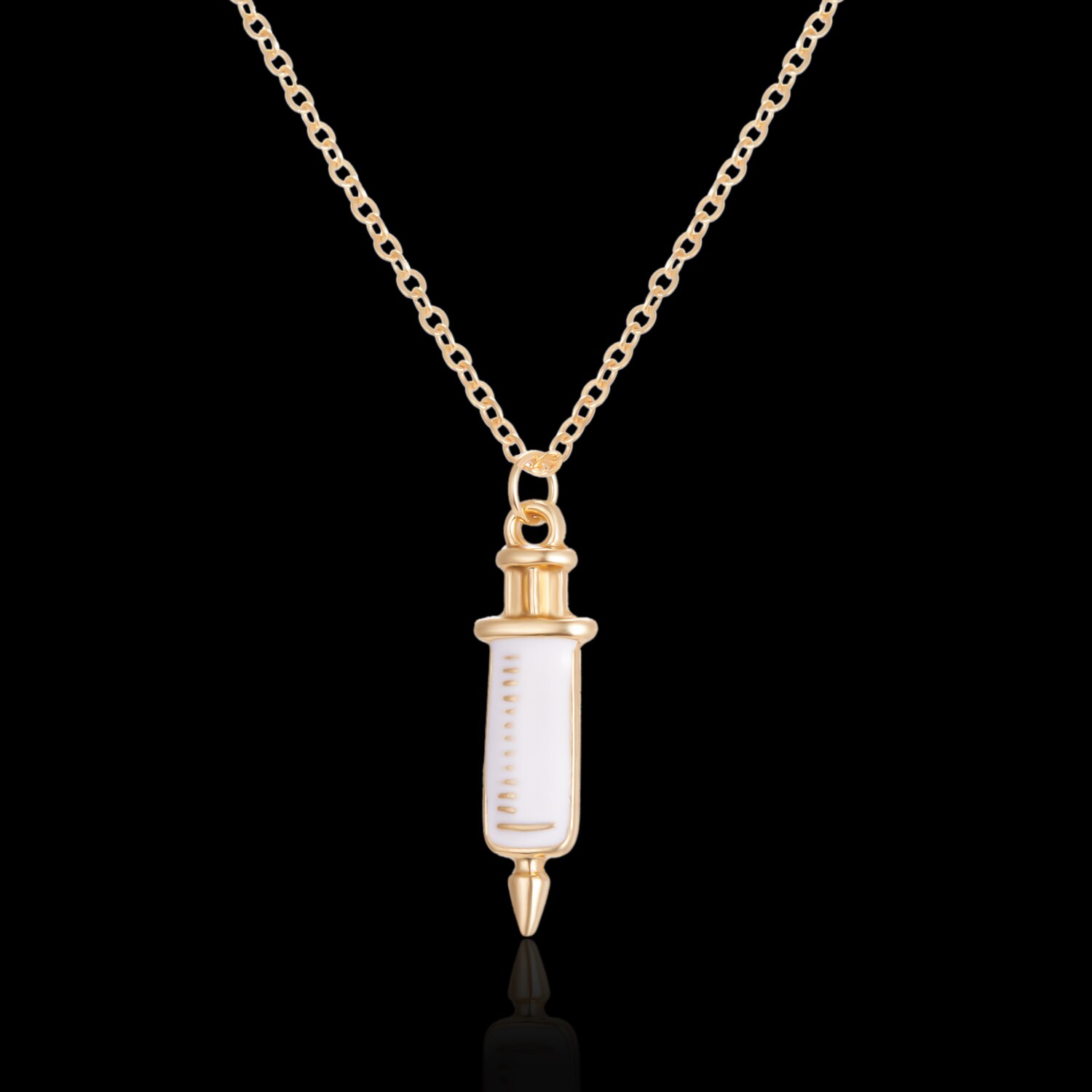 Collana da donna con ciondolo in acciaio inossidabile con ciondolo in acciaio inossidabile regalo di anniversario di compleanno collana di personalità in metallo pesante hip-hop: 5