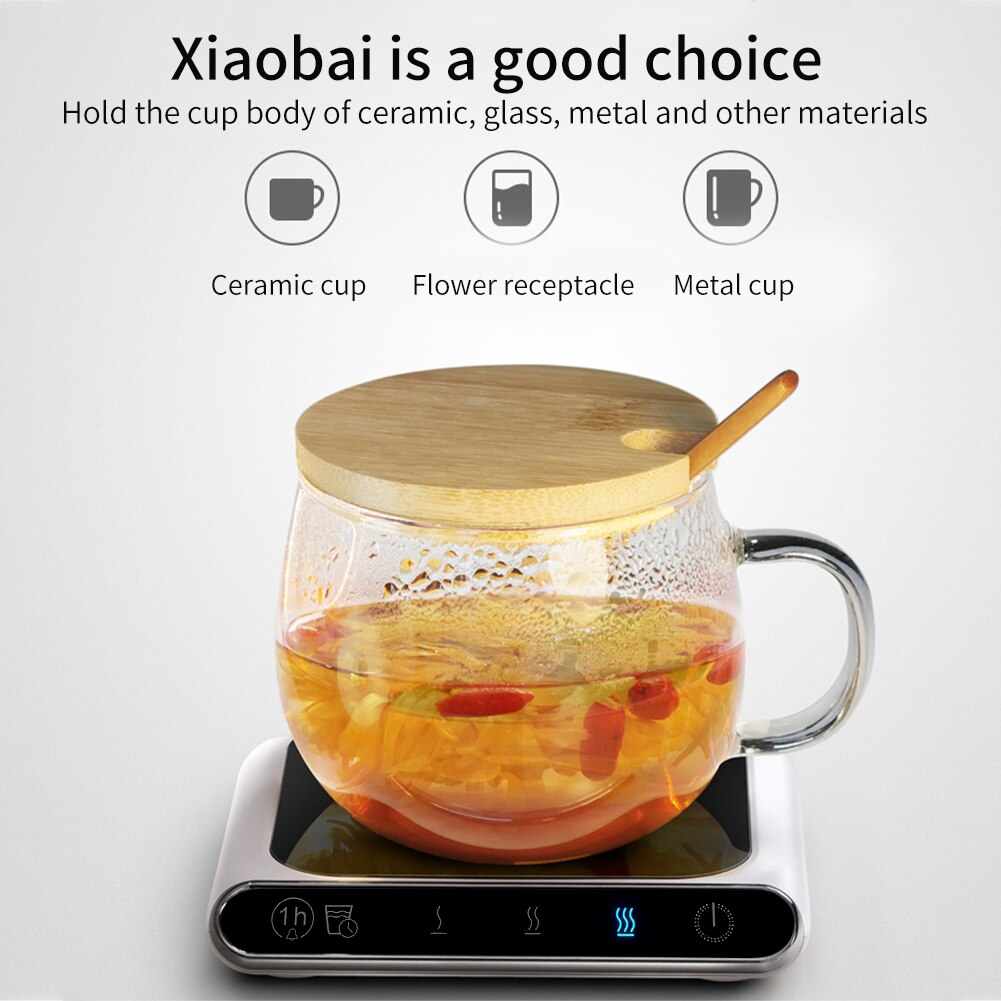 Portable Adjustable Temperature ABS Desktop Heating Pad USB Charging Home Office Waterproof Coffee Mug Warmer Electric Milk Tea