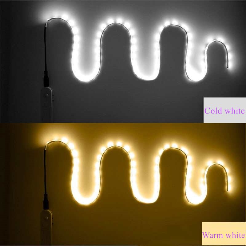 Pir trådløs bevegelsessensor ledet nattlys sengeskap trapp sensor lys luminaria usb 5v ledet stripe nattlampe til tv bakgrunnsbelysning