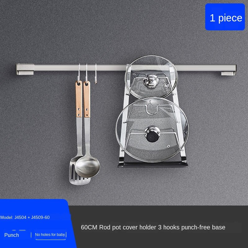 Stainless steel kitchen shelf wall hanging sauce rack hanging rack kitchen counter storage rack: style 1