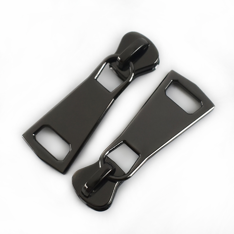 Meetee 10pcs 8# 15# Alloy Zipper Silder for Resin Zips Head Metal Puller for Jacket Zip Repair Kit DIY Garment Sew Zipper Silder: No15Gun