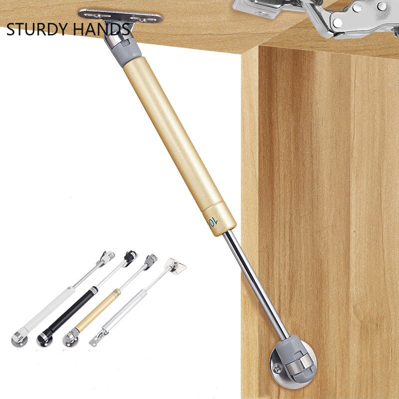2Pcs Home Cabinet Door Support Hinges Bookcase Door Hydraulic Lifting Rod Furniture Mute Hidden Support Rod Hardware Accessories