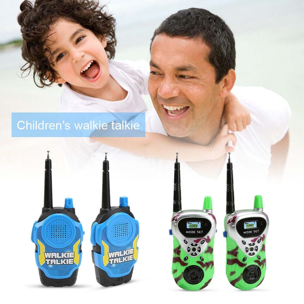2 Pcs Draagbare Kinderen Walkie Talkies Kids Lange Afstand Walky Talky Elektronische Verjaardag Kerstcadeau