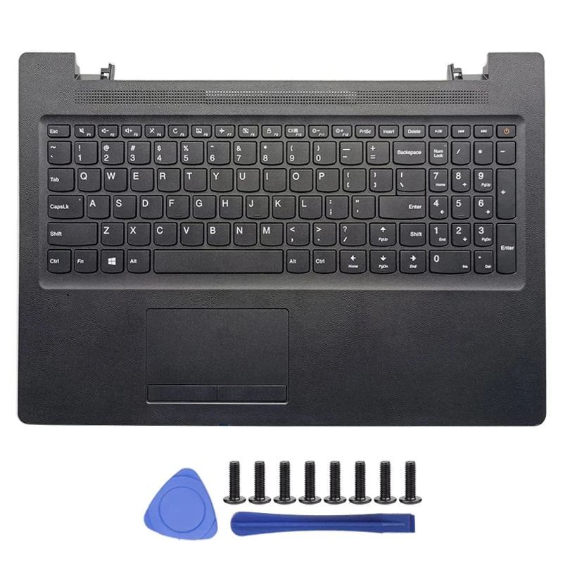 For Lenovo Ideapad 110-15ACL 110-15AST 110-15IBR Laptop Palmrest with Keyboard Touchpad/Bottom Case Laptop Accessories: Navy Blue