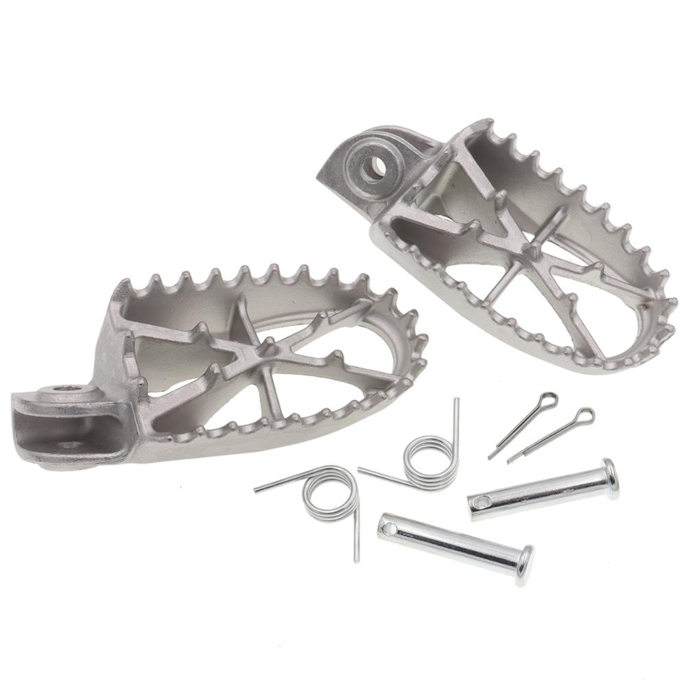 Stainless Steel Foot Pegs Pedals FootRests Fit for ktm250 crf250(2001) CQR Dirt Bike Motorcycle