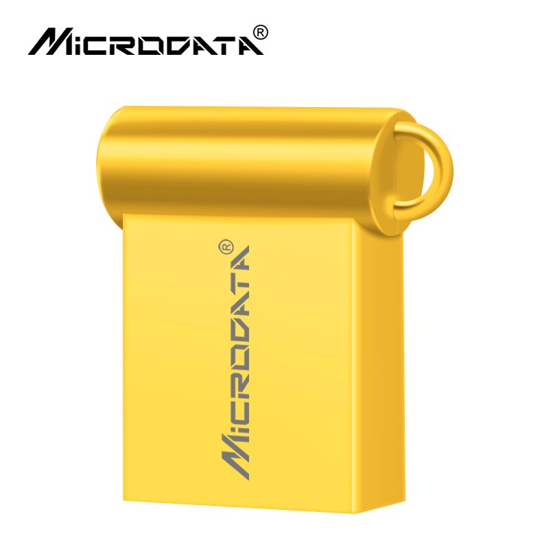 Unidad flash usb mini, unidad de memoria de Metal, pend rive, 64gb, 16gb, 32gb: 64 GB / Dorado