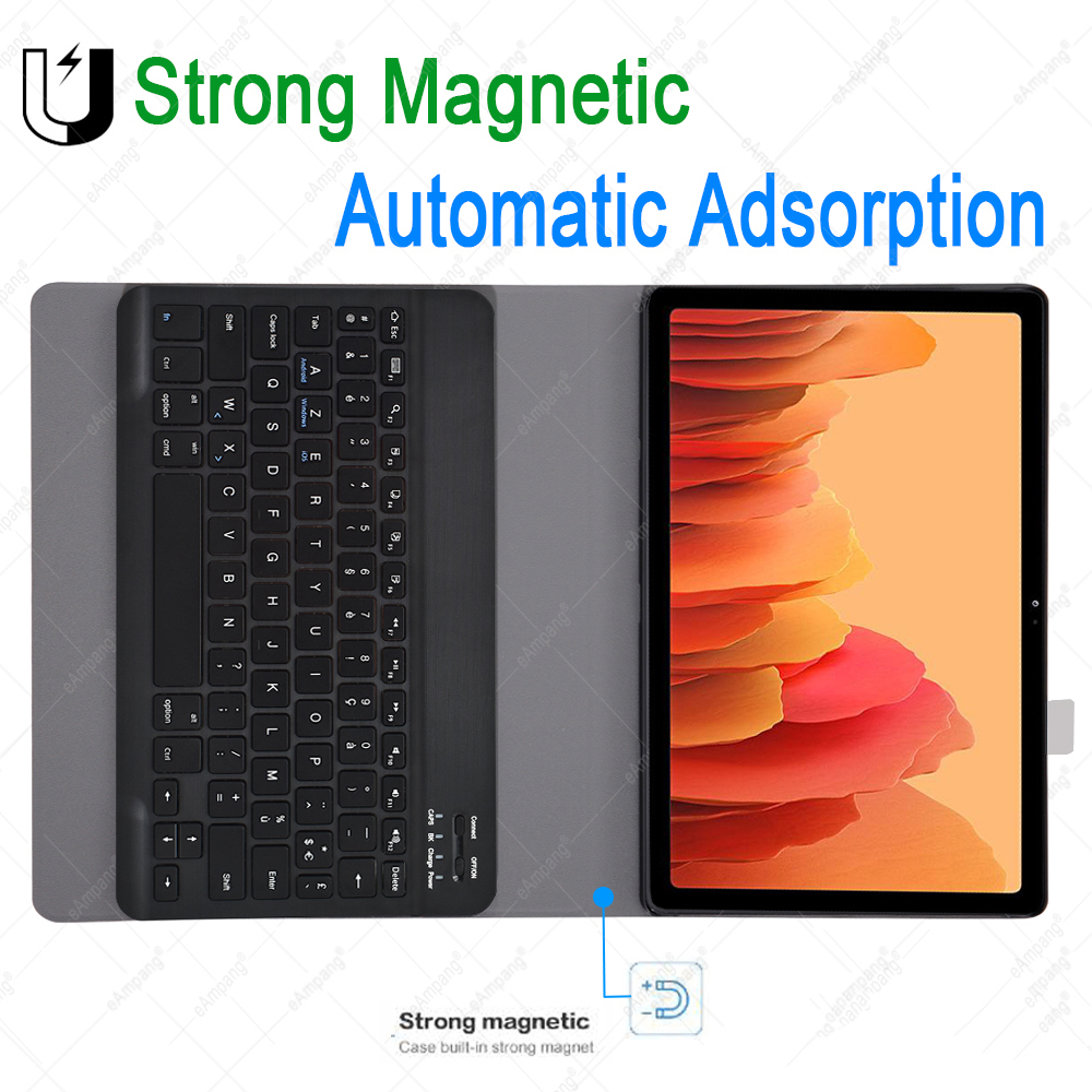 Clavier français AZERTY pour Samsung Galaxy Tab A7 10.4 , coque pour Samsung SM-T500 SM-T505 T500 T505