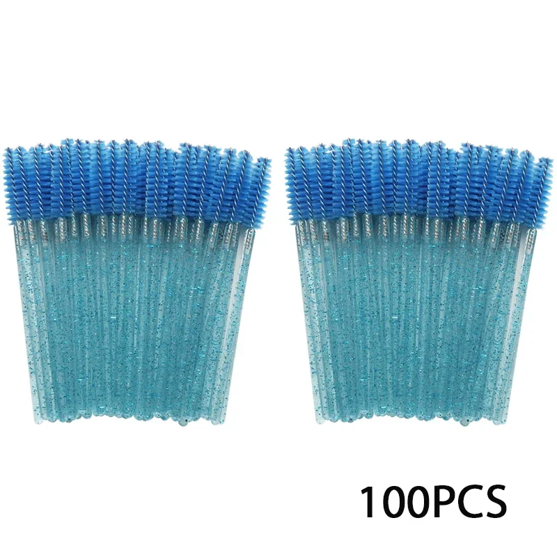 100PCS Mascara Spoolies Disposable Eyelash & Eyebrow Brushes for Salon, Extension & Makeup eyelash extension supplies: black