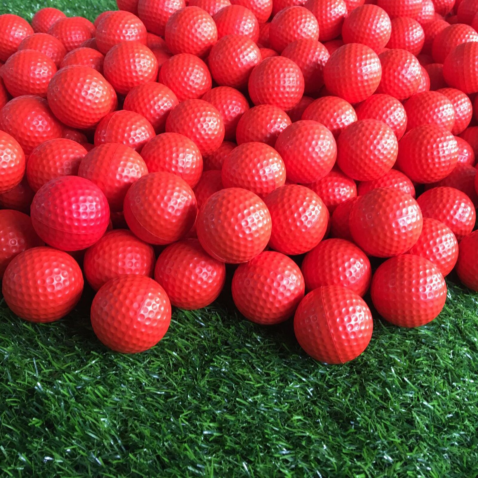 10Pcs Yellow Red Foam Practice Golf Balls Golfer Soft Indoor Swing Exercise Training Sports Tools For Beginner Teenager