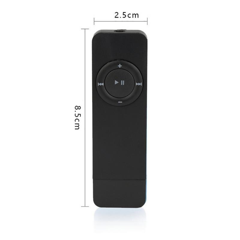 Portable USB In-line Sport MP3 Player Lossless Sound Music Media Player Support Micro TF Card