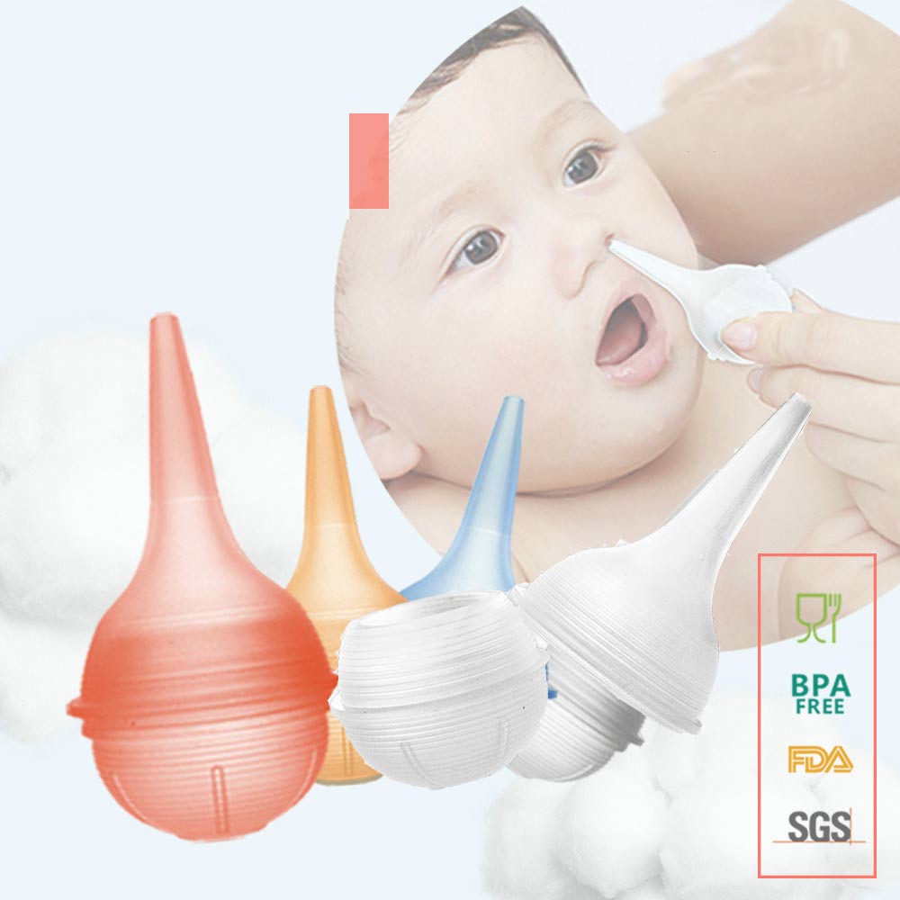 Silicone Newborn Baby Children Nose Aspirator Toddler Nose Cleaner Infant Snot Vacuum Sucker Soft Tip Cleaner Care