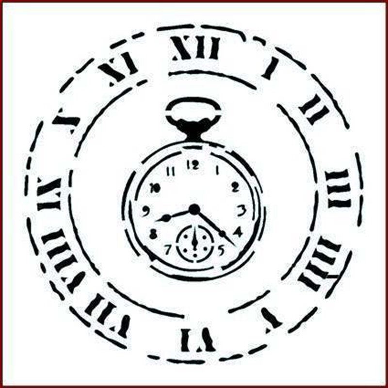 Keep Calm And Love Clock plantilla para álbum de recortes de bricolaje grabador de relieve para tarjetas de papel plantillas artesanales decorativas hechas a mano hoja de dibujo