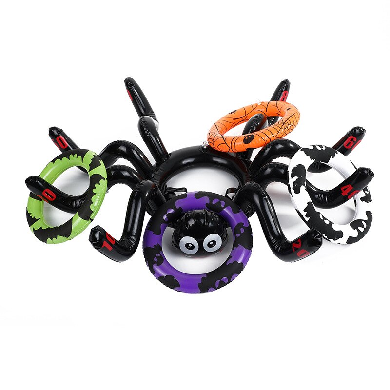 Thg Gonfiabile ragno Anello Giocattolo Gonfiabile Divertente Gioco di Halloween Giocattolo ragno Del Cappello Dei Bambini del Giocattolo Gonfiabile Giocattolo Anello