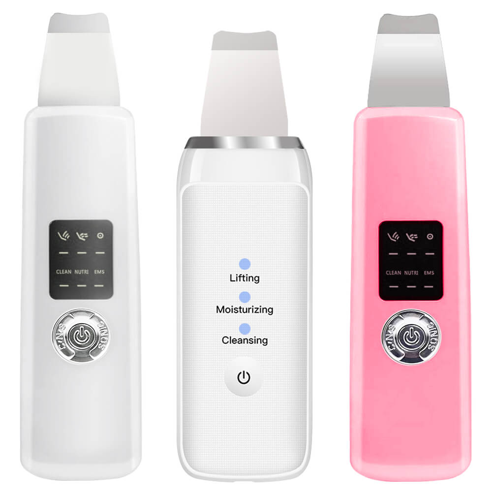 Ultrasonic Deep Face Cleaning Machine Skin Scrubber Remove Dirt Blackhead Reduce Wrinkles spots Facial Whitening Lifting Shovel