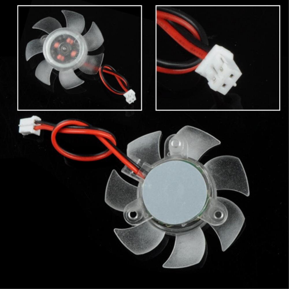 YCDC Mini Cooling Cooler Fan 45mm 12V for PC CPU Computer Case Card Heatsink Fan Cooler 2 Pin Connector