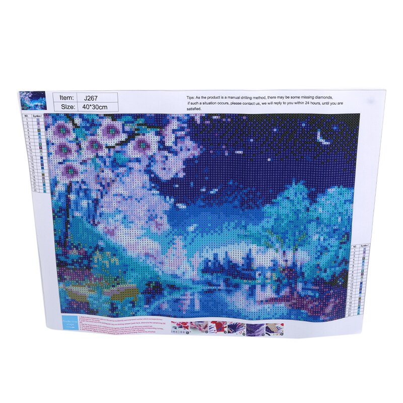 Full Square Diamond Painting Spring DIY 3d Diamond Mosaic Peach Tree Full Round Diamond Embroidery Cross Stitch Pink Flowers