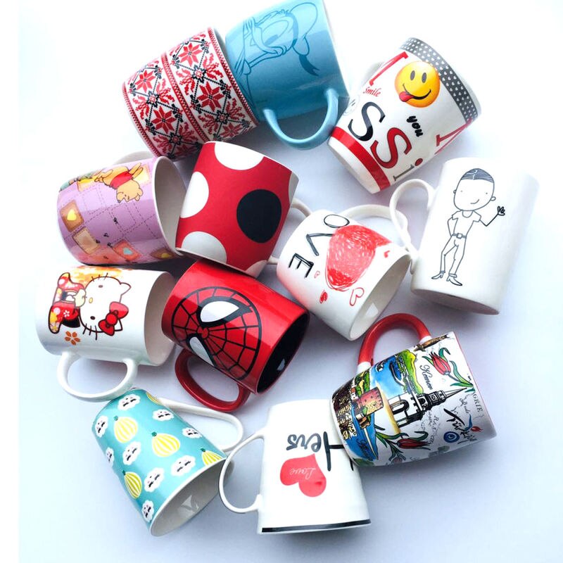 Kreative Keramik Tasse Milch Kaffee Tasse Neue Schüler Tasse Büro Tasse Paar Tasse Becher Gelegentliche Tassen und becher Becher Coffe becher Einhorn Becher