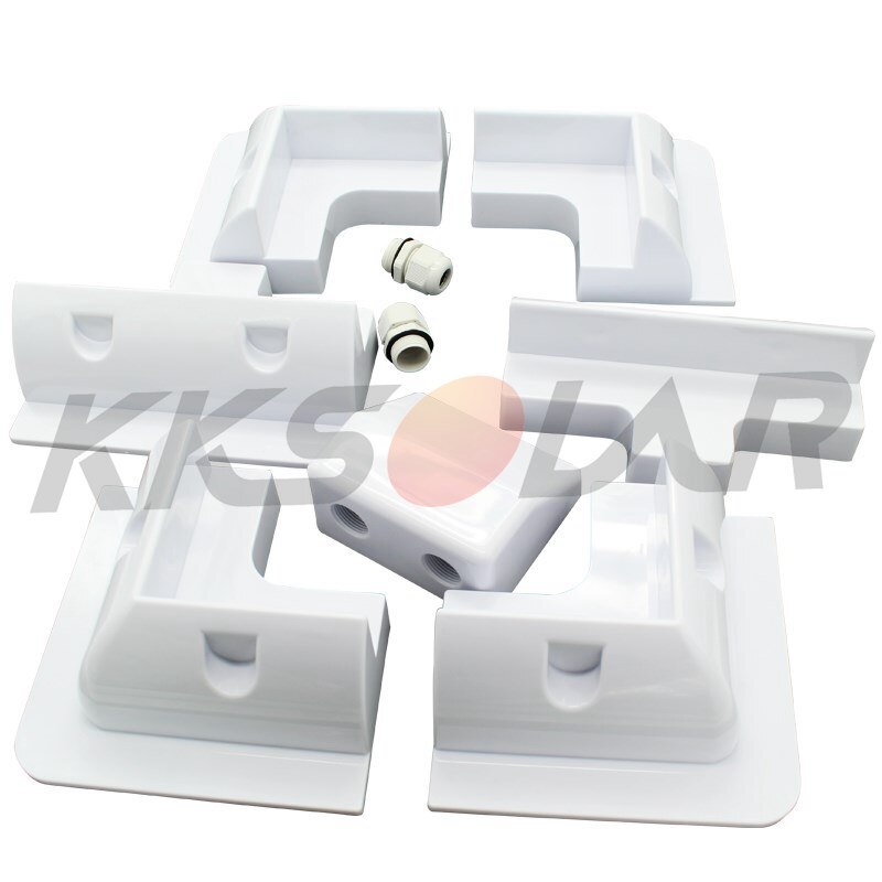 7Pcs Abs Zonnepaneel Beugel Montage Ondersteuning Wit Voertuig Garages Voor Rv Campers Solar Caravana Kits