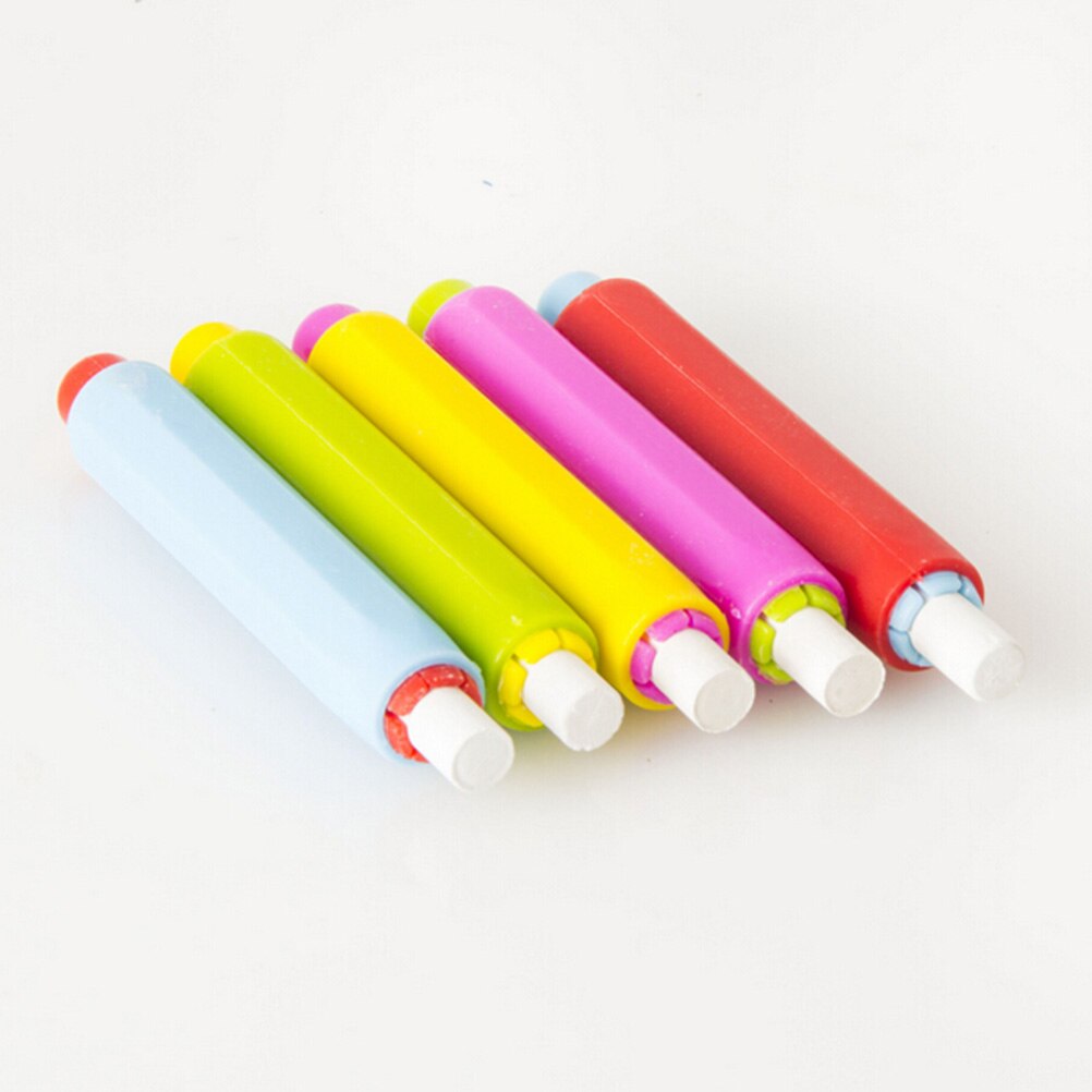 3pc / - parti kridt- og støvfri kridtholdere holder pen porta tiza kridtklemme, støvfri undervisning på tavle wallsticker