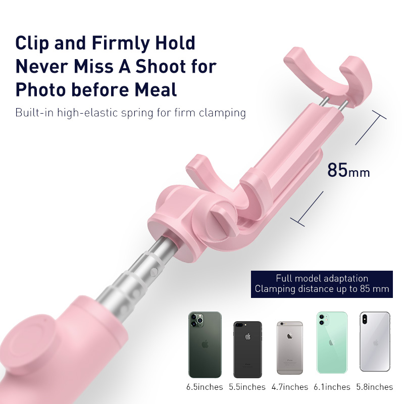 Baseus Wireless Bluetooth Selfie Stick for IOS Android Phone Foldable Handheld Monopod Shutter Remote Extendable Mini Tripod