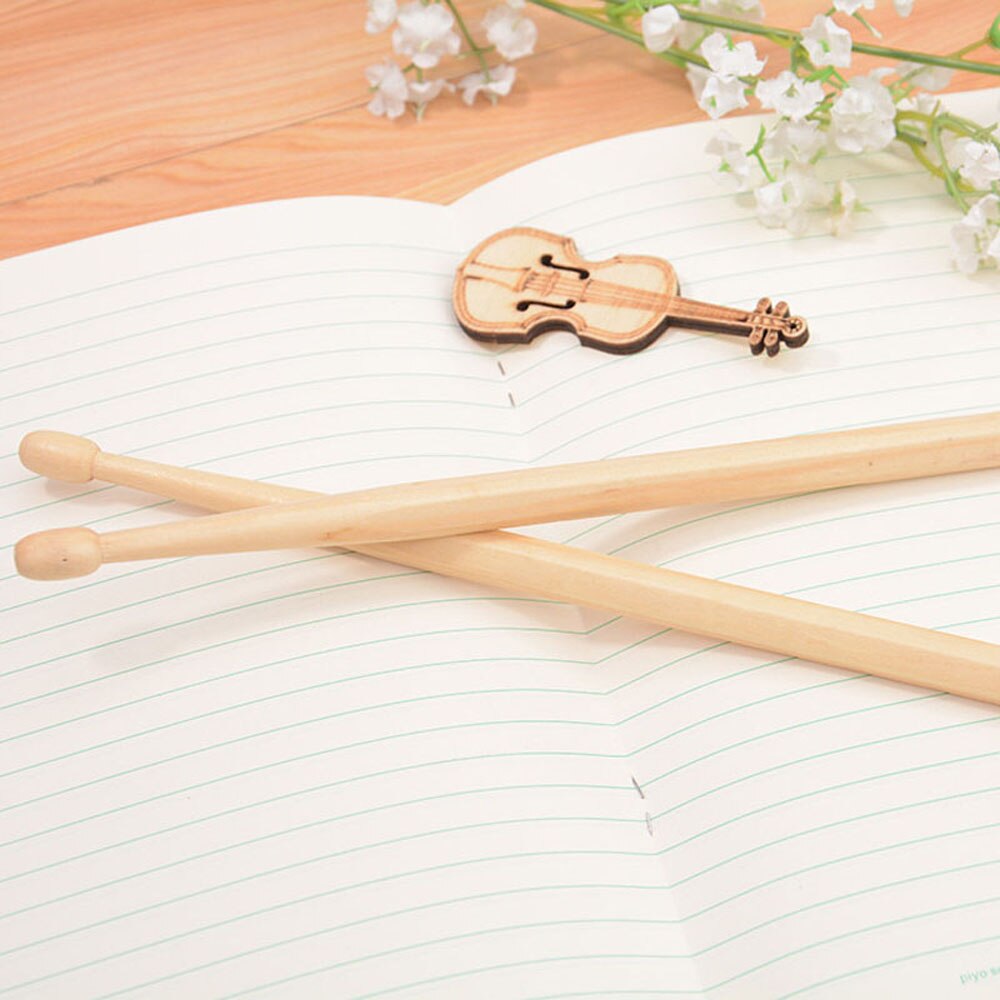 10 pairs Drumsticks Pencil Suck UK Wood Log Manufacturing Baqueta HB Writing Safe Non-toxic Pencil Drumsticks for Drummer