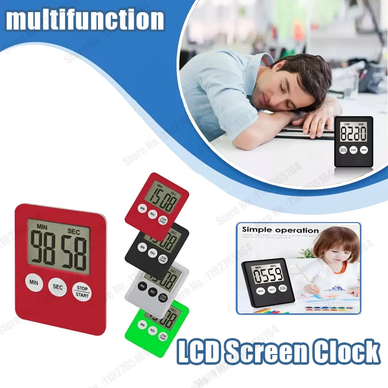 Magnet Küche Kochen Timer LCD Digital Bildschirm Küche Timer Quadrat Kochen Timer zählen Countdown Wecker für sterben Küche