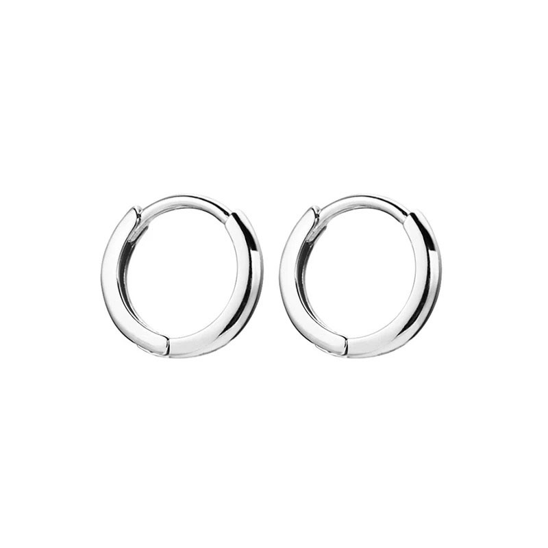 2 stuks mode hoepel oorbellen, goud kleur kleine kraakbeen oorbellen piercing sieraden trendy vrouwelijke hoepels oorbellen voor vrouwen mannen: WHITE / Rood