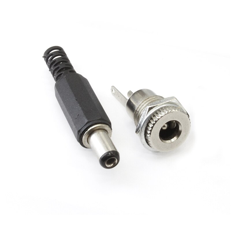DC 5.5x2.1 Power Wire Connector Conjunto Feminino Plug Cable Waterproof Jack Tomada Electrico 5.5x2.5 Interface Socket Conector