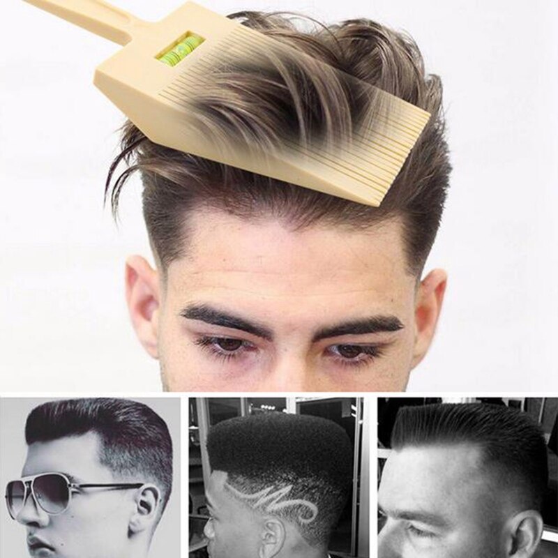 Neue Flache oben Kamm Mit Flüssigkeit Gleichgewicht Kurze Haare Trimmen Schneiden Färben Styling Werkzeug Barbier Haar Schneiden Anti-gleiten griff Kamm