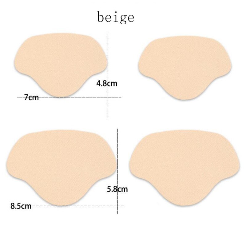 Indlægssåler hæl reparation tilskud klæbrige sko hul i skomager klistermærke sneaker bagpå foret med anti-slid hæl stick sports indlægssåler: Beige