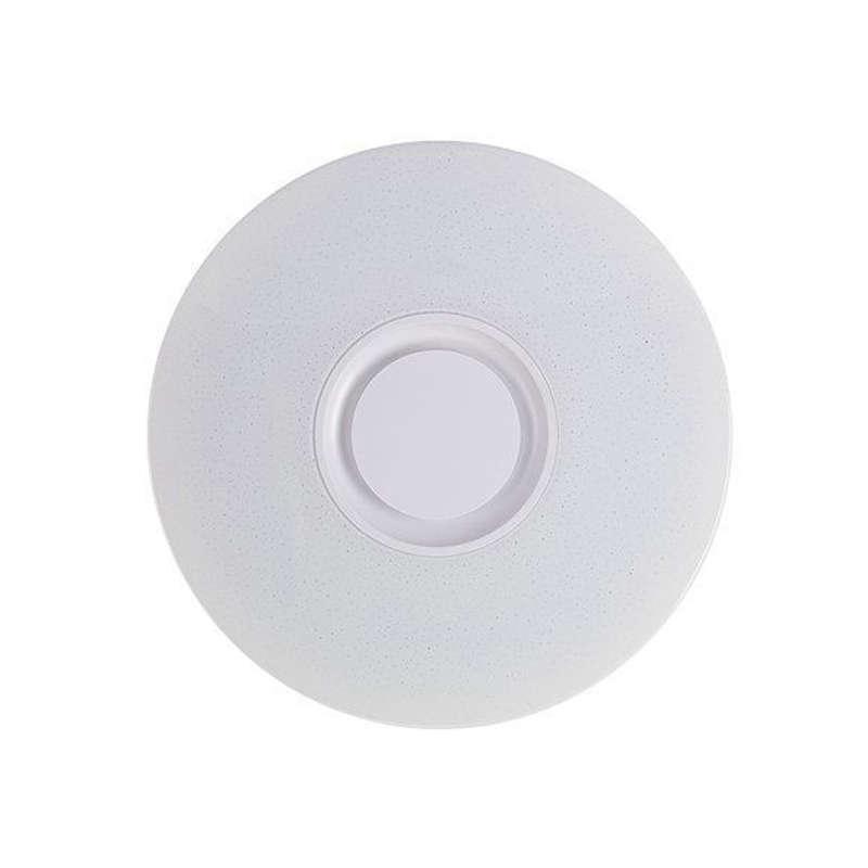 Music Led Ceiling Light Lamp 60W Rgb Flush Mount Round Starlight Music With Bluetooth Speaker Dimmable Color Changing Light