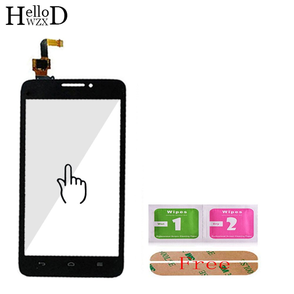 Touchscreen Sensor Für HuaWei G510 G610 G620 G620S G630 Touchscreen Digitizer Panel Front Glas TouchScreen 3M Kleber tücher