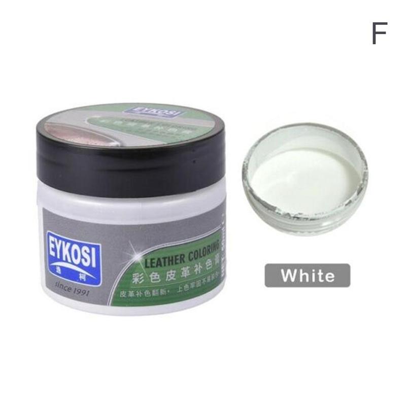 Pâte de réparation du cuir, colorant pour canapé, Agent de cuir, fissures, soins de polissage, rayures, trous, chaussures, vernis à peinture, 50ml, V1K2: F