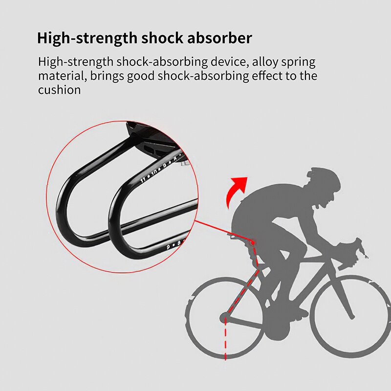 Asiento de bicicleta todoterreno para MTB, cojín amortiguador, cómodo Lazo, amortiguadores de asientos, dispositivo de elevación