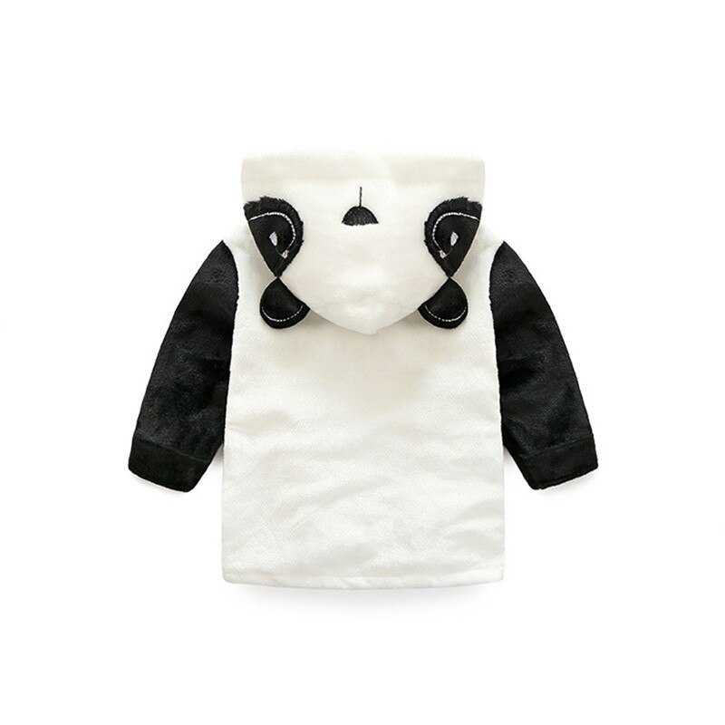 Varme børnetøj flannel badekåbe baby piger drenge dyr panda nattøj bælte børn hjem frakke kostume natkjole