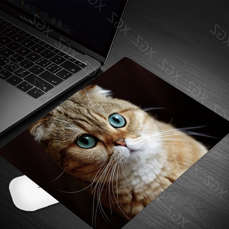 Yzuoan Cute Cat Kitten Animal Keyboard Game Notebook Mouse Pad Game Pad Mouse Desk Mat