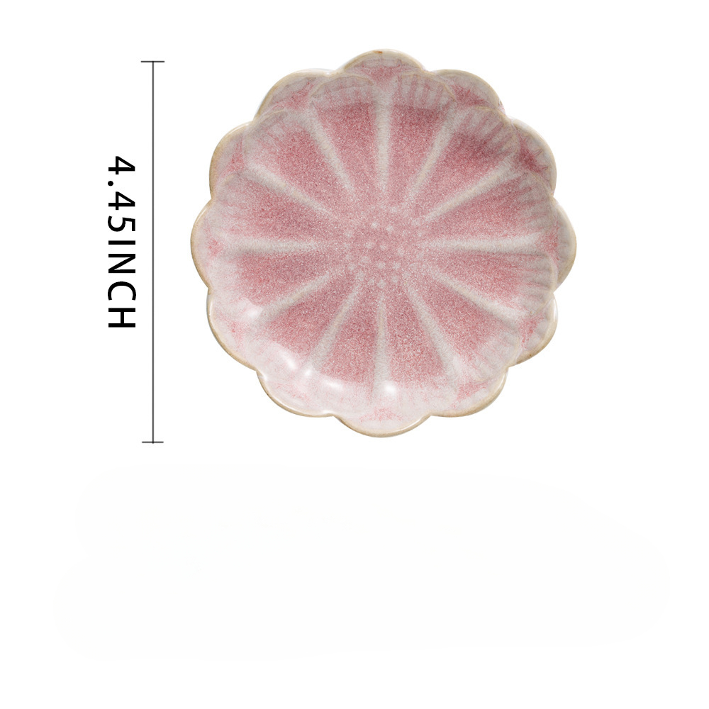 Bandeja de joyería de estilo y minimalista, plato de aperitivos para el hogar, plato de sabor, plato decorativo de loto de cerámica y exhibición decorativa: Amarillo claro