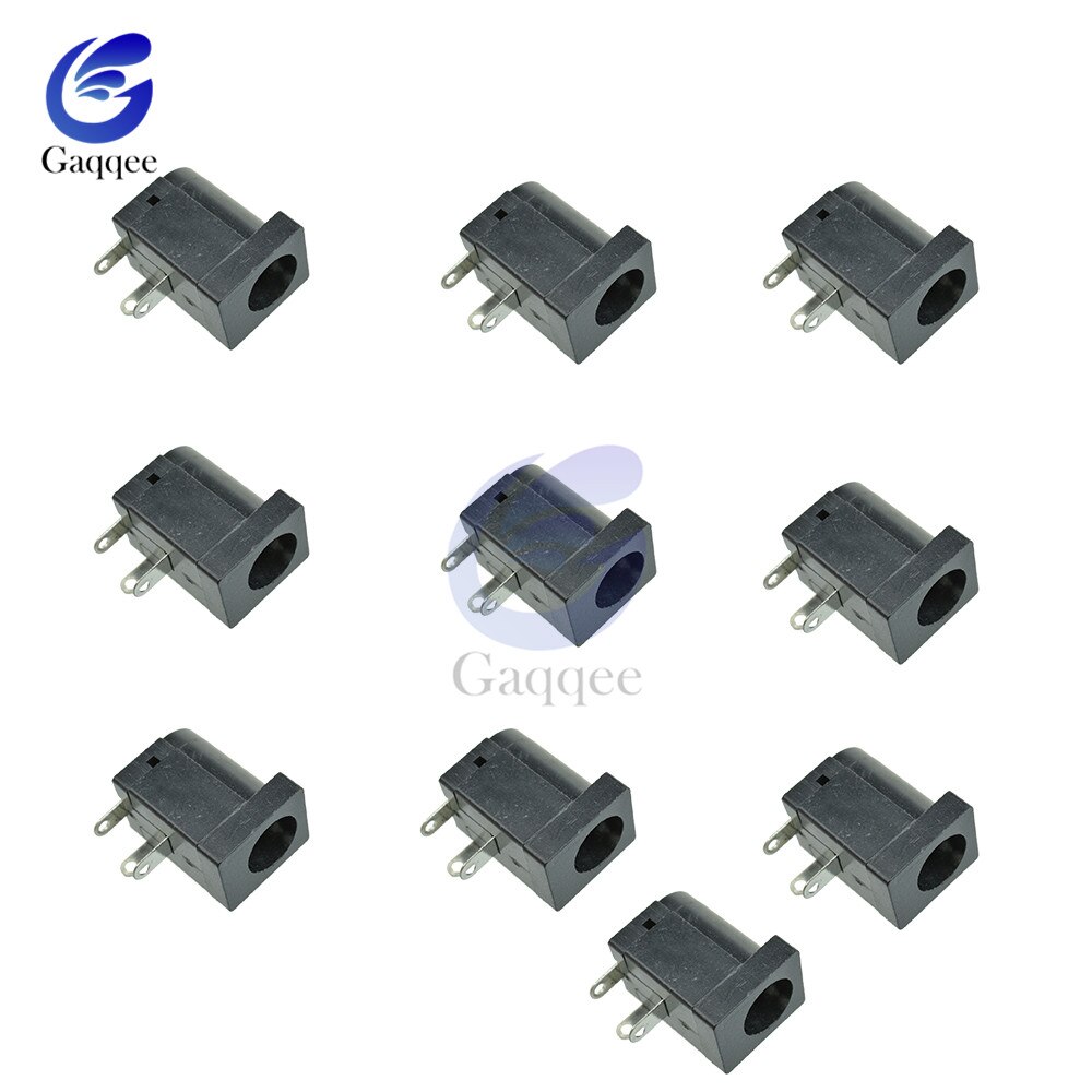 10Stck DC Energie Stecker Stift Buchse Stecker Buchse + Stecker Jack Tafel montieren-anschluss 5,5mm 2,1mm stecker Adapter 2 Terminal Arten: weiblich Jack 10 Typ4