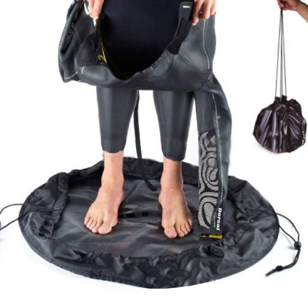 Wetsuit Changing Mat Surf Mat &amp; Wetsuit Bag Carrying Diving Suit Change Bag for Surfers Rafters Boaters Diving Suit Storage