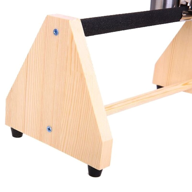 Parrot Play Wood Stand Bird Grinding Perch Table Platform with Feeder Dish Cup D7YB