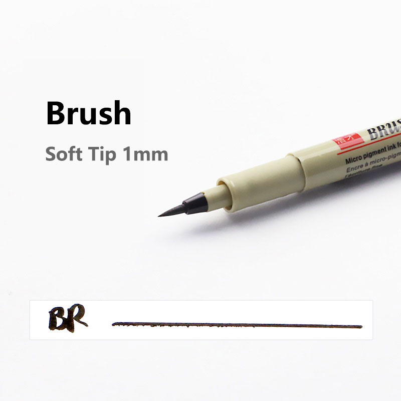 Pigment Liner Micron Pen Waterproof Art Markers brush pen Hand-Drawn Manga Sketch Needle Fineline Pen Supplies Stationery: SKY BLUE