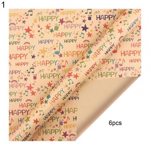 1 Set Good Single-sided Christmas Wrapping Papers Lightweight Christmas Wrapping Paper Eco-friendly for Bar: 1