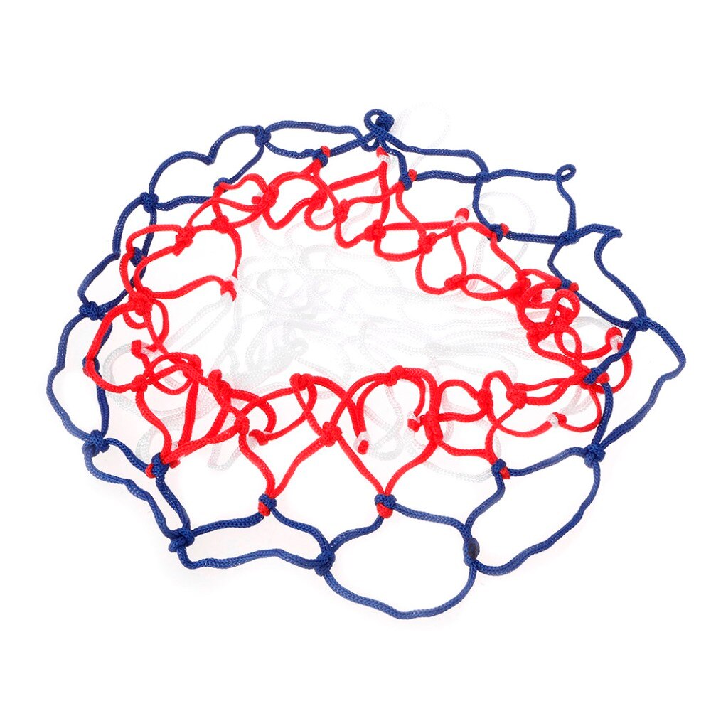Universeel 5mm rood wit blauw basketbalnet nylon ring doelring mesh