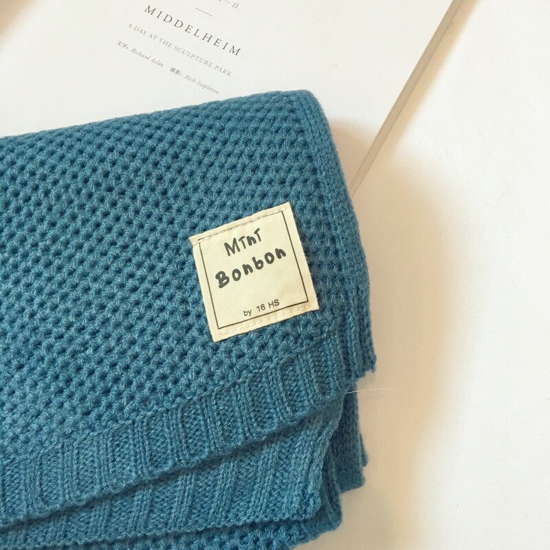 Japanse Stijl Wol Kinderen Sjaal Koreaanse Herfst Winter Kids Gebreide Sjaal Snoep Kleur Baby Jongen Meisje Warme Slabbetjes