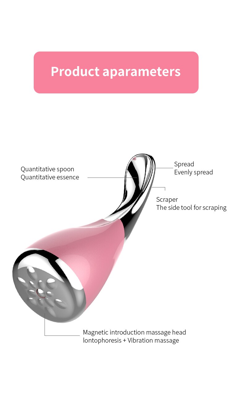 Mikro-vibration pieni käsipaino maahantuonti instrumentti magneetti + ioni essence tuonti kauneuskone
