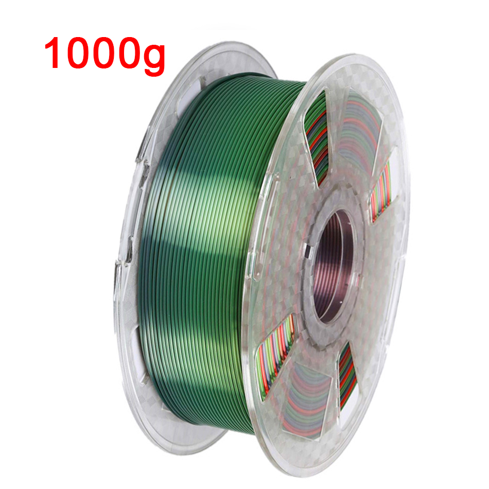 3D Printer Pla Zijde Regenboog Gloeidraad 1.75Mm 1Kg/500G/250G Sublimatie 3D Afdrukken Materialen shine Zijdeachtige Textuur Pauw Kleur: B Rainbow - 1000g